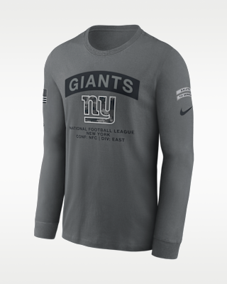 New York Giants Salute to Service Men's Nike NFL Long-Sleeve T